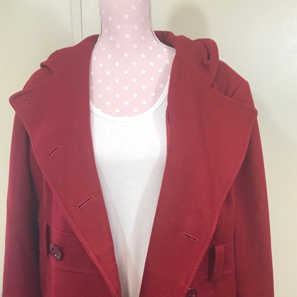 GIACCA wool red coat Size XL